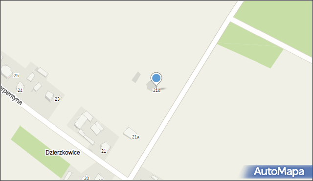 Terpentyna, Terpentyna, 21d, mapa Terpentyna