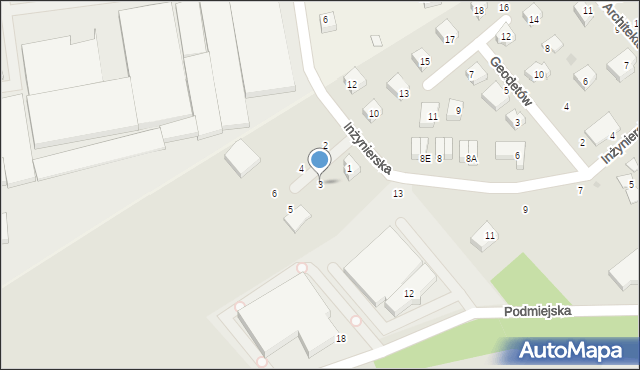 Wejherowo, Techników, 3, mapa Wejherowo