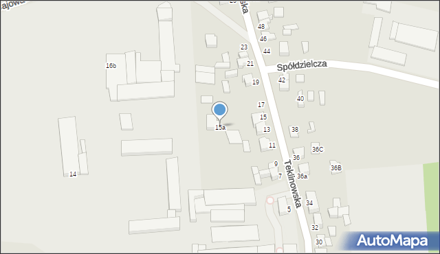 Wieruszów, Teklinowska, 15a, mapa Wieruszów