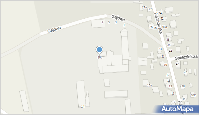 Wieruszów, Teklinowska, 16b, mapa Wieruszów