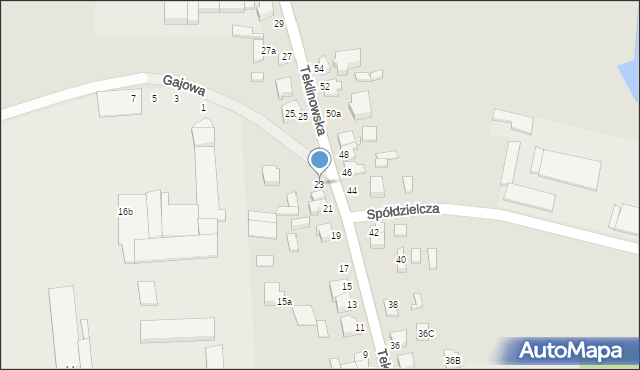 Wieruszów, Teklinowska, 23, mapa Wieruszów