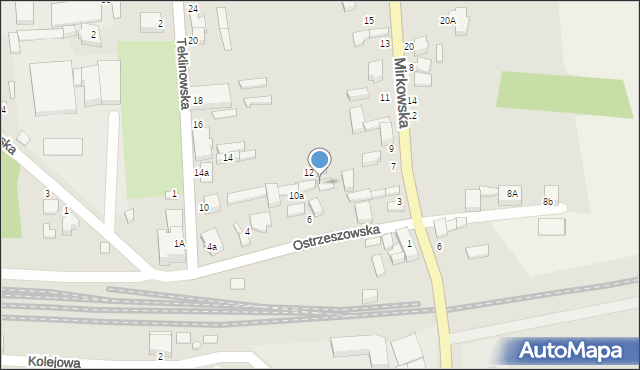 Wieruszów, Teklinowska, 8, mapa Wieruszów