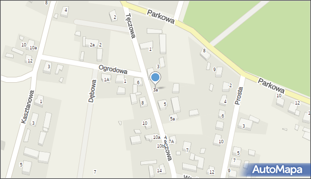 Wierzchowice, Tęczowa, 3a, mapa Wierzchowice