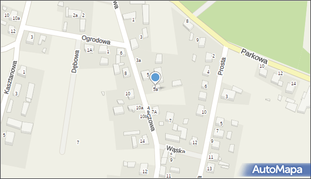 Wierzchowice, Tęczowa, 5a, mapa Wierzchowice