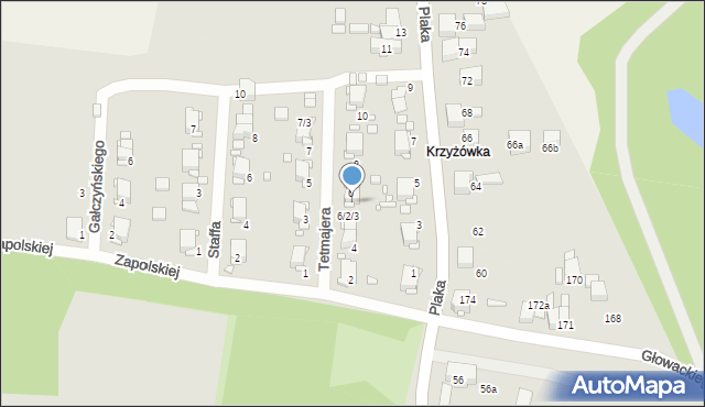 Wojkowice, Tetmajera, 6/2, mapa Wojkowice