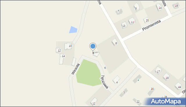 Wójtowo, Tęczowa, 8, mapa Wójtowo