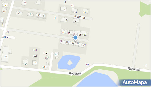 Zaścianki, Telimeny, 24, mapa Zaścianki