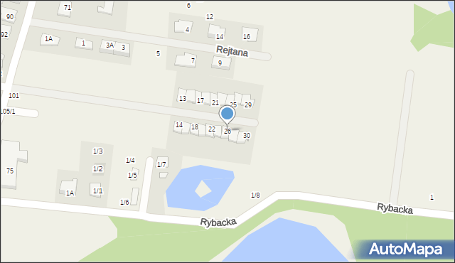 Zaścianki, Telimeny, 26, mapa Zaścianki