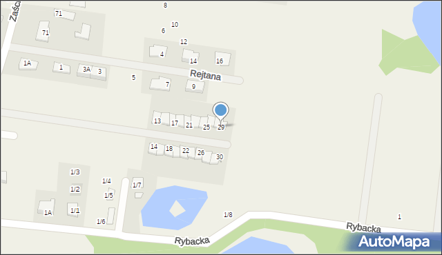 Zaścianki, Telimeny, 29, mapa Zaścianki