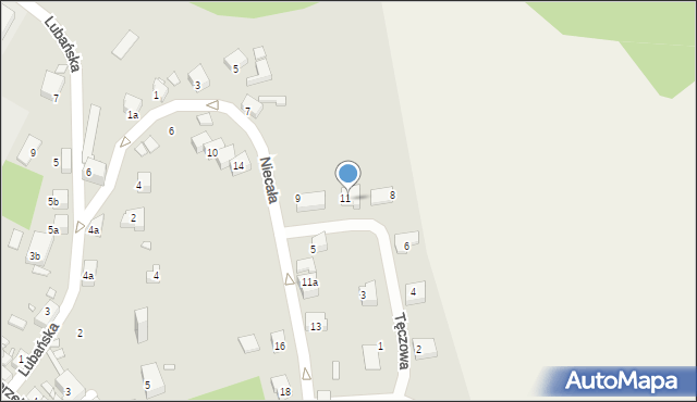 Zawidów, Tęczowa, 10, mapa Zawidów