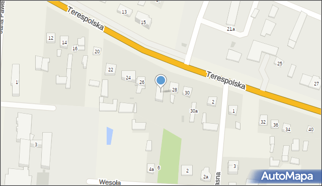 Zbuczyn, Terespolska, 26a, mapa Zbuczyn