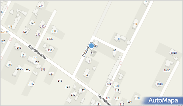 Stare Babice, Thomme Wiktora, gen., 6, mapa Stare Babice