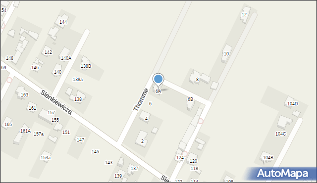 Stare Babice, Thomme Wiktora, gen., 6A, mapa Stare Babice