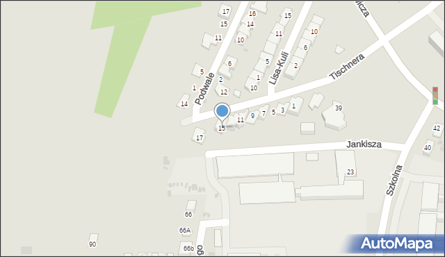Jasło, Tischnera Józefa, ks. prof., 15, mapa Jasła