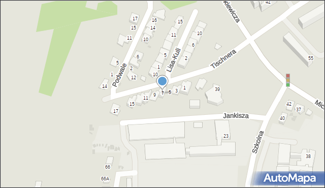 Jasło, Tischnera Józefa, ks. prof., 7, mapa Jasła