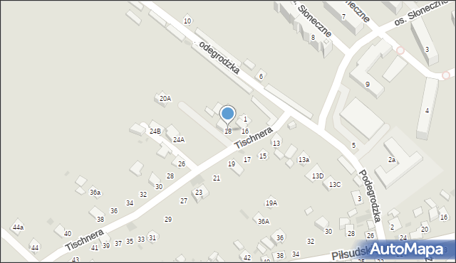 Stary Sącz, Tischnera Józefa, ks. prof., 18, mapa Stary Sącz