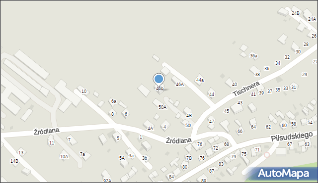 Stary Sącz, Tischnera Józefa, ks. prof., 48A, mapa Stary Sącz