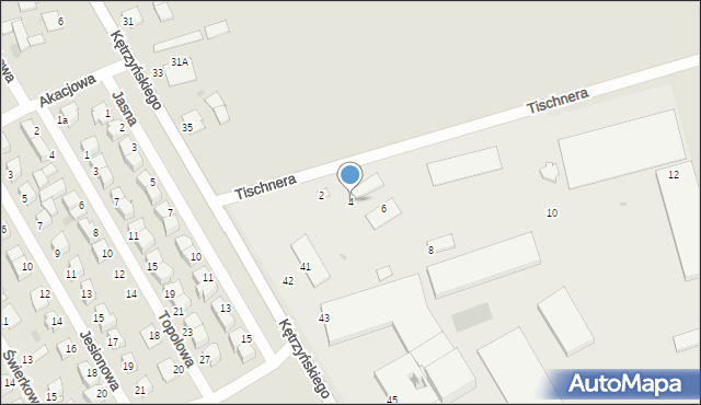 Wąbrzeźno, Tischnera Józefa, ks. prof., 4, mapa Wąbrzeźno