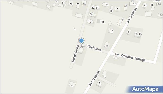 Więcławice Stare, Tischnera Józefa, ks. prof., 10, mapa Więcławice Stare