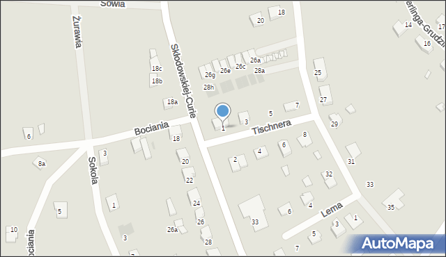 Wołów, Tischnera Józefa, ks. prof., 1, mapa Wołów