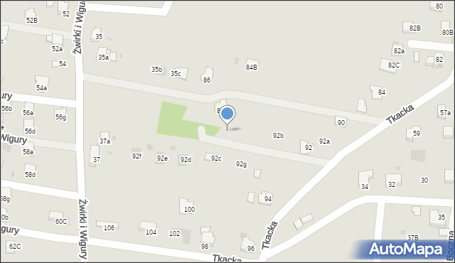 Andrychów, Tkacka, 88a, mapa Andrychów