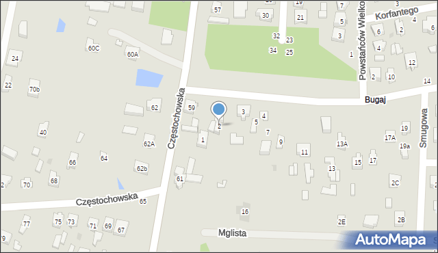 Bełchatów, Tkacka, 2, mapa Bełchatów