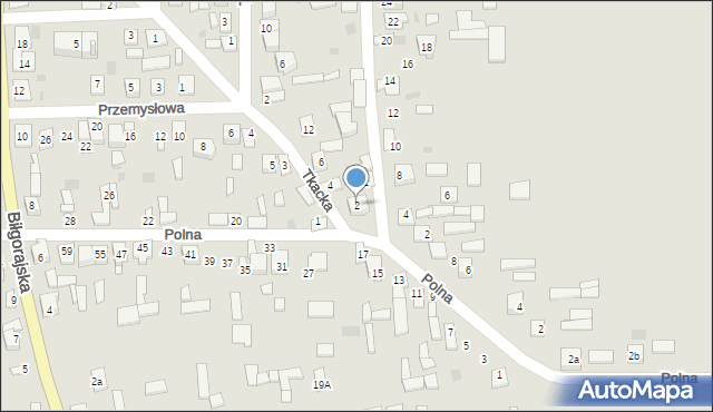 Frampol, Tkacka, 2, mapa Frampol