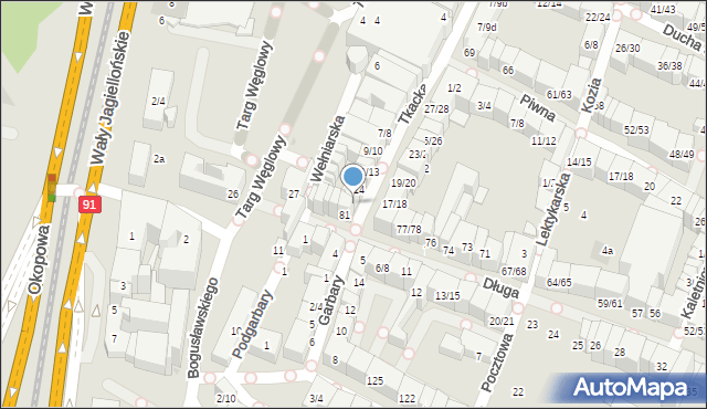 Gdańsk, Tkacka, 15, mapa Gdańska