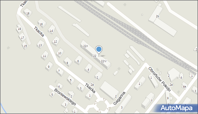 Kudowa-Zdrój, Tkacka, 22/IV, mapa Kudowa-Zdrój