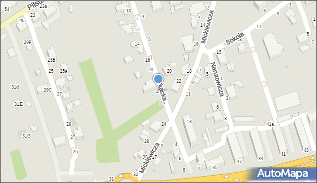 Łańcut, Tkacka, 24, mapa Łańcut