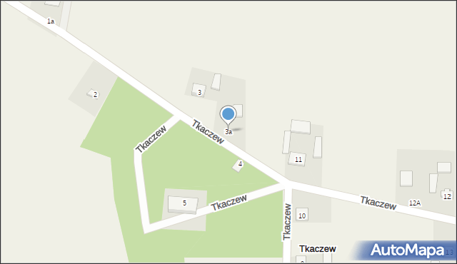 Tkaczew, Tkaczew, 3a, mapa Tkaczew