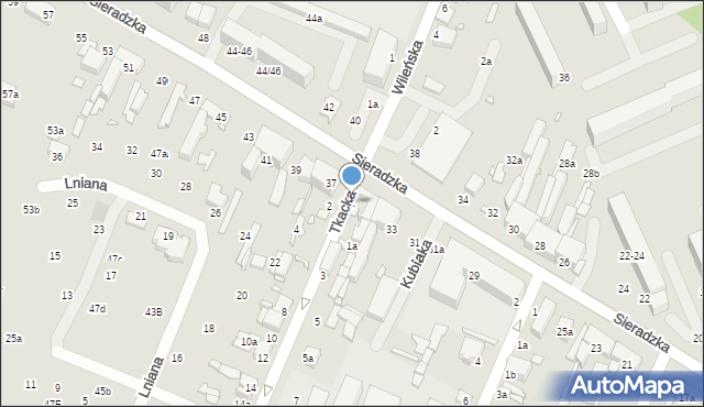 Zduńska Wola, Tkacka, 1, mapa Zduńska Wola