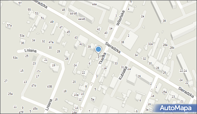 Zduńska Wola, Tkacka, 2, mapa Zduńska Wola