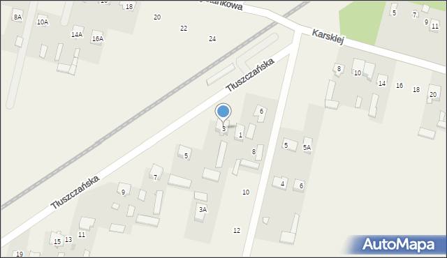 Chrzęsne, Tłuszczańska, 3, mapa Chrzęsne