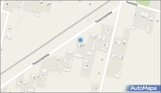Chrzęsne, Tłuszczańska, 5, mapa Chrzęsne