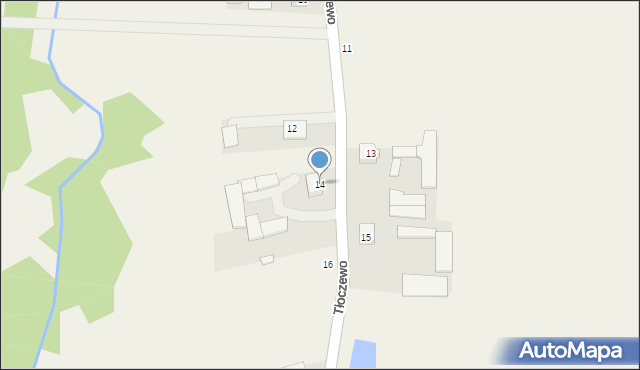 Tłoczewo, Tłoczewo, 14, mapa Tłoczewo
