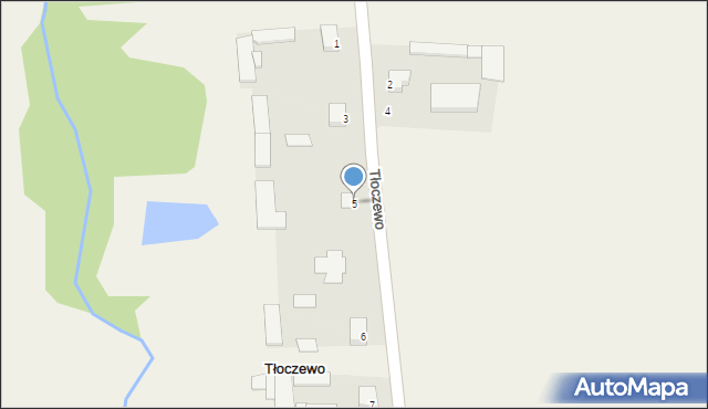 Tłoczewo, Tłoczewo, 5, mapa Tłoczewo