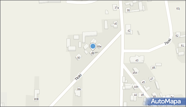 Tłoki, Tłoki, 89, mapa Tłoki