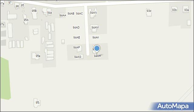Tłoki, Tłoki, 94AH, mapa Tłoki