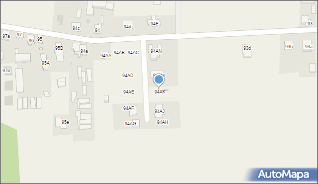 Tłoki, Tłoki, 94AK, mapa Tłoki