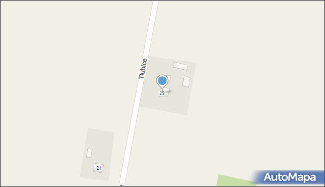 Tłubice, Tłubice, 23, mapa Tłubice
