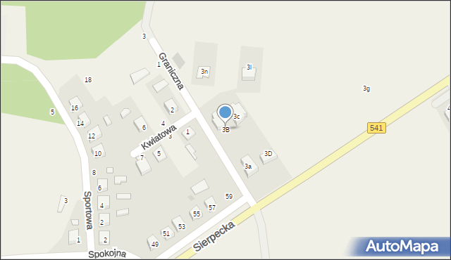 Tłuchówek, Tłuchówek, 3B, mapa Tłuchówek