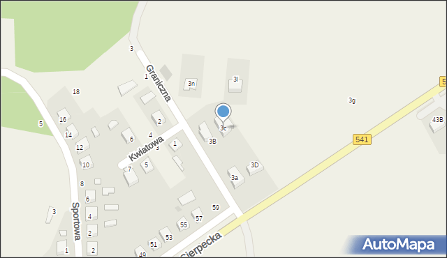 Tłuchówek, Tłuchówek, 3c, mapa Tłuchówek