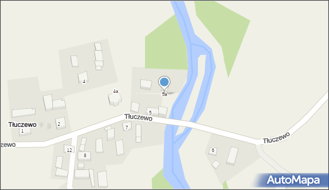 Tłuczewo, Tłuczewo, 5a, mapa Tłuczewo