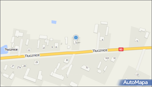 Tłucznice, Tłucznice, 7, mapa Tłucznice