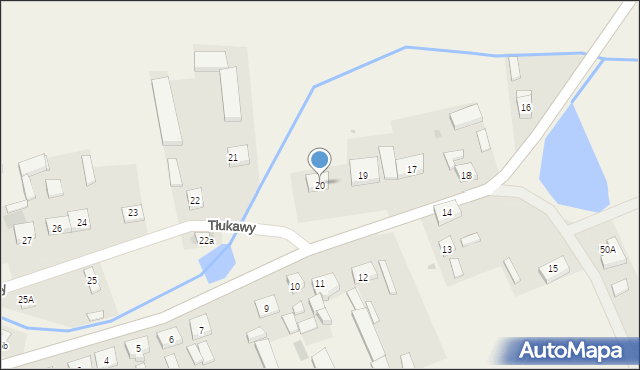 Tłukawy, Tłukawy, 20, mapa Tłukawy