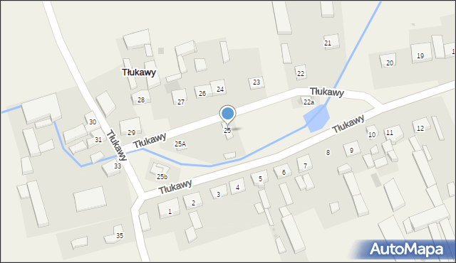 Tłukawy, Tłukawy, 25, mapa Tłukawy
