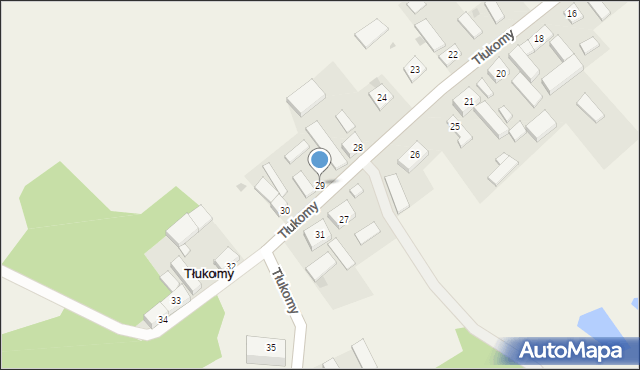 Tłukomy, Tłukomy, 29, mapa Tłukomy