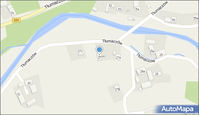 Tłumaczów, Tłumaczów, 27, mapa Tłumaczów