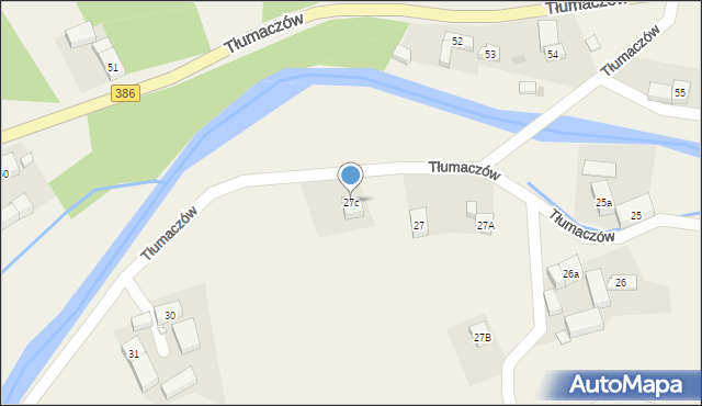 Tłumaczów, Tłumaczów, 27c, mapa Tłumaczów